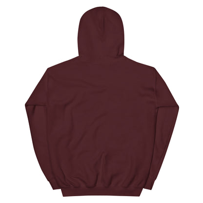 Maroon hoodie by State Limit Apparel showing no graphic added on back.